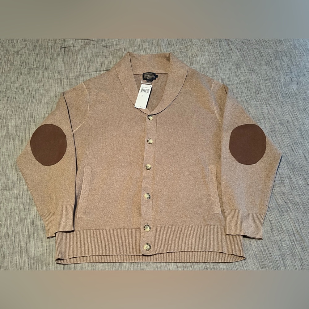 Men’s Oatmeal Pendleton Cardigan - Large - New with Tags